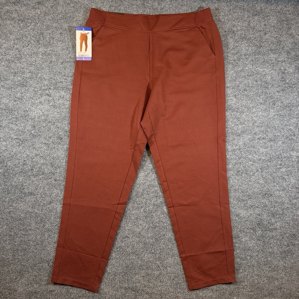 32 Degrees Cool Pants Womens Large Brown Sable Athletic Casual Pull On